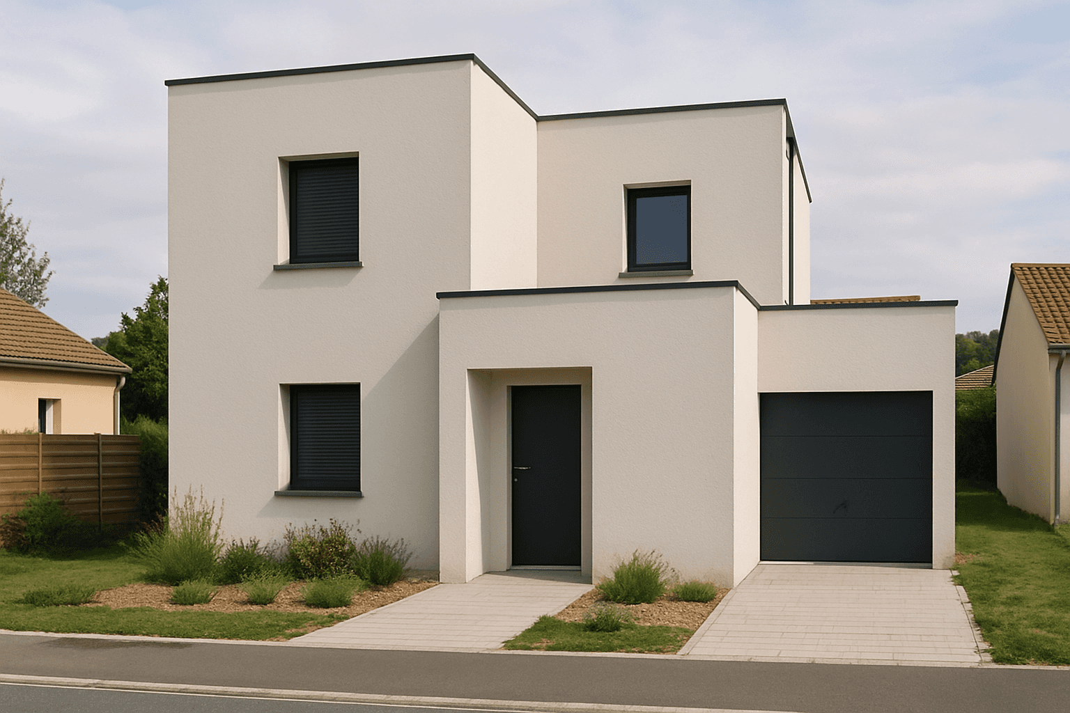 Maison Maison cubique (moderne) — architecture française