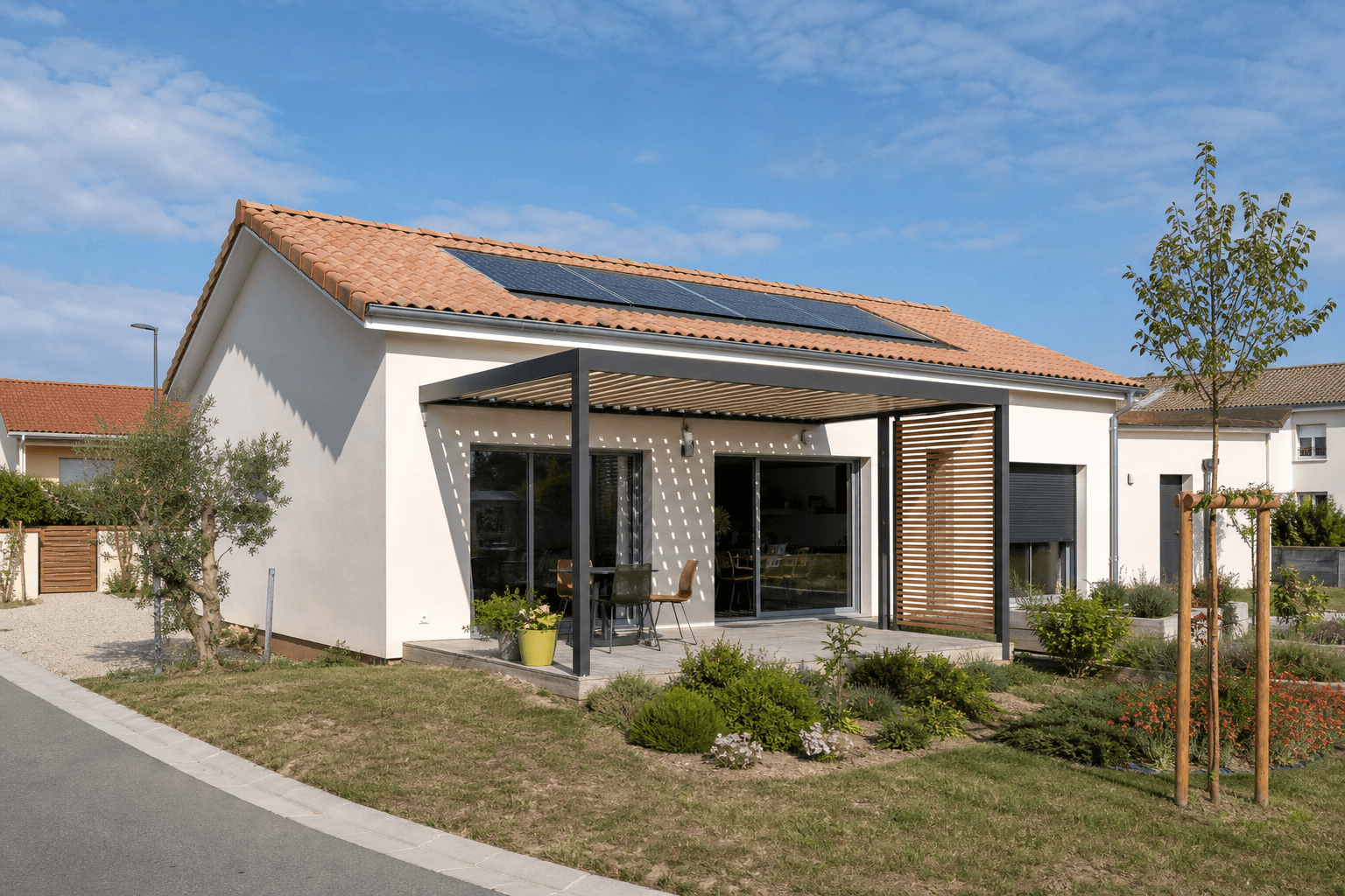 Maison Maison passive & bioclimatique — architecture française
