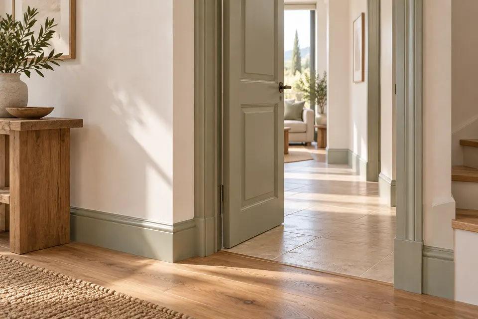 Pièce de maison avec revêtements en cours de pose pour le dossier « Cloisons, portes et circulations »