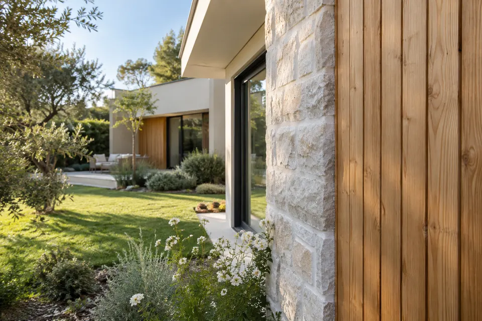 Maison individuelle et jardin pour le dossier « Styles et expression architecturale »
