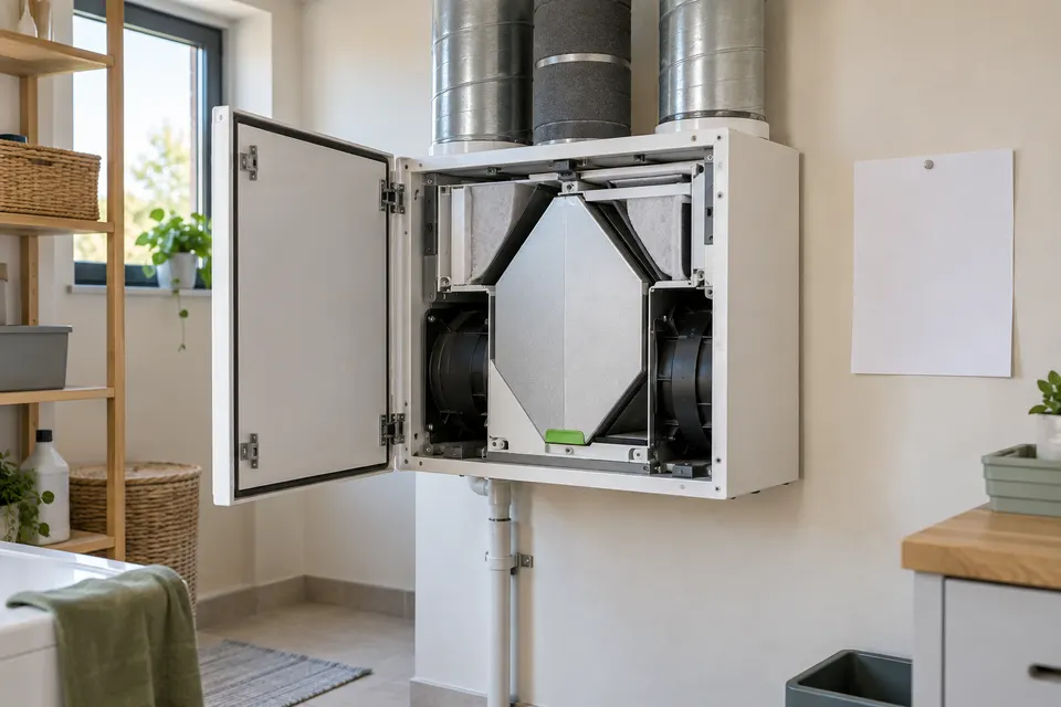 Équipement de ventilation ouvert pour contrôle